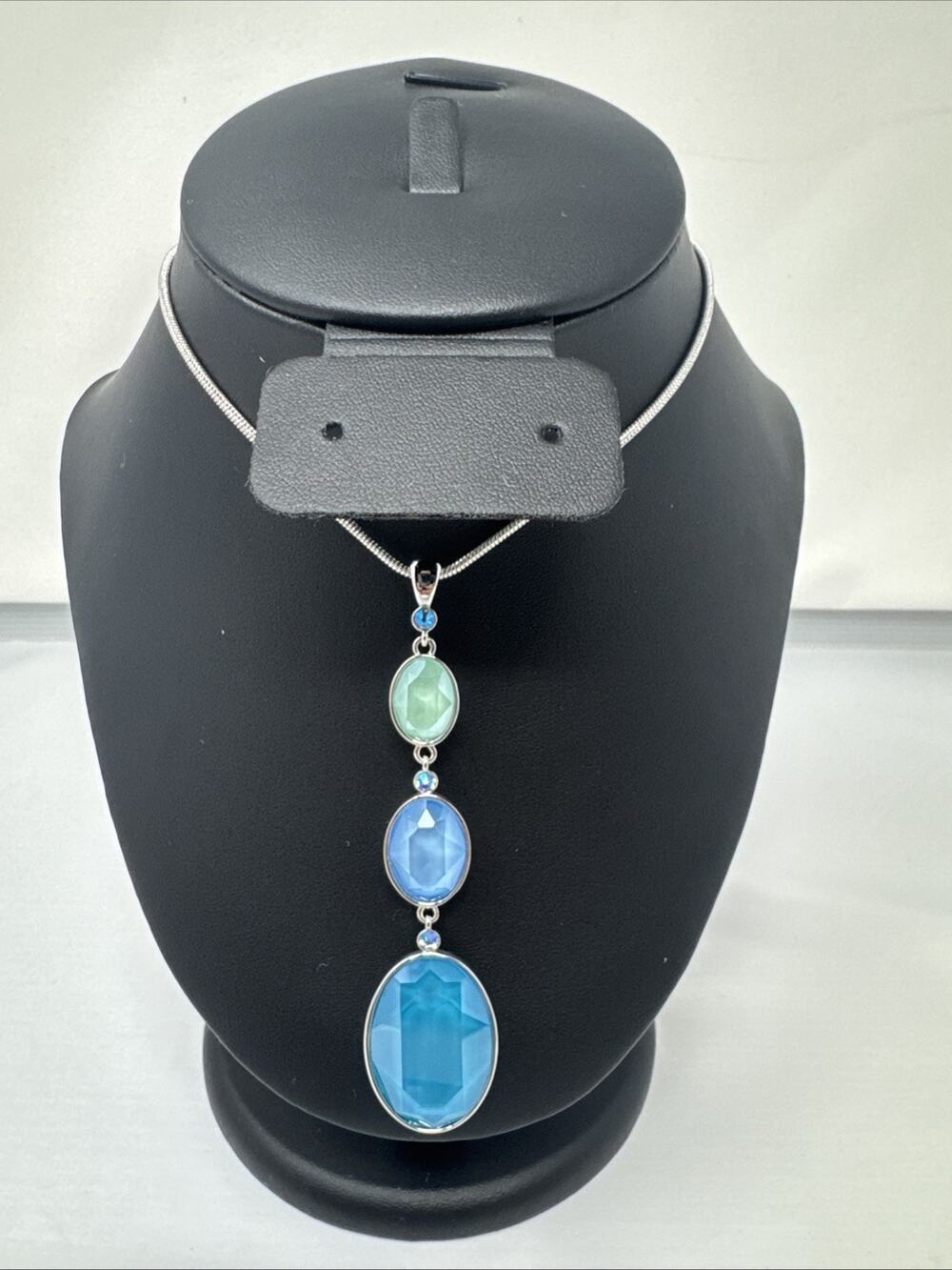 Touchstone Crystal by Swarovski Stone Summer Drop Pendant NIB